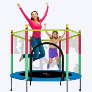 Kids Indoor and Outdoor Trampoline with Safety Net